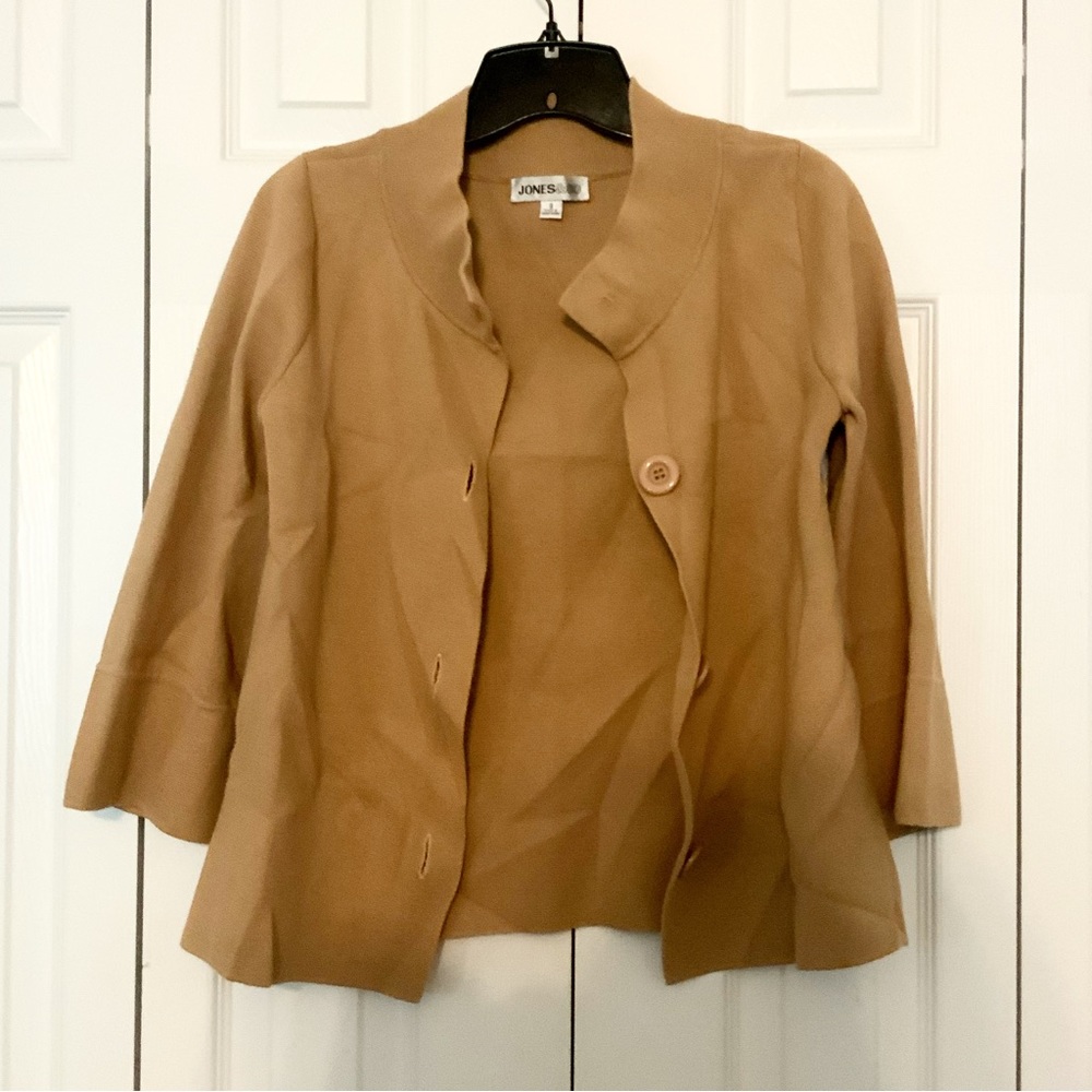 Jones & Co Size S Warm Tan Thick Button Up Vintage